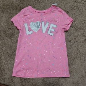 Pink Glitter "Love" Tee Mix & Match